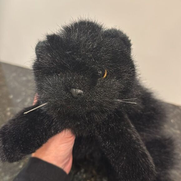 TY VINTAGE 1997 CLASSIC LICORICE BLACK CAT STUFFED ANIMAL PLUSH TOY - Picture 6 of 8